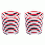 El Ganso - Lot de 2 verres en cristal 345 ml - multicolore verre GAN031