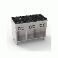 Fourneau 6 feux gaz sur placard ouvert Référence: PCG12FG7 Fourneau 6 feux gaz sur placard ouvert Référence: PCG12FG7