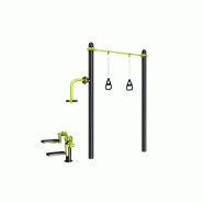 Station Combo 2-1, agrès extérieurs avec Stepper et barre TRX - Gamme stations COMBO Station Combo 2-1, agrès extérieurs avec Stepper et barre TRX - Gamme stations COMBO