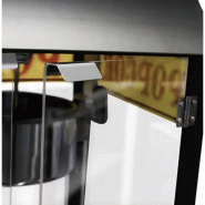 GASFRIT Machine à Pop-corn Industrielle avec Vitrine Chauffante et Marmite de 8 Onces en Acier Inoxydable 645 x 544 x 403 mm - popnegra