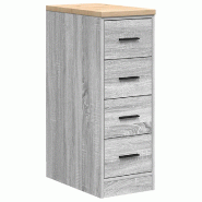 Helloshop26 - Armoire de rangement de garage sonoma 30 x 51 x 85 cm avec surface de travail polyvalente en bois pin 02_0051382 - Bois massif 300023688