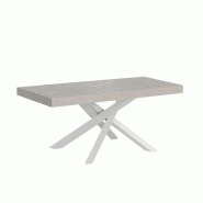 Itamoby Table Extensible 90X120/380 Cm Volantis Premium Structure Blanc Cachemire - blanc 8050598907436