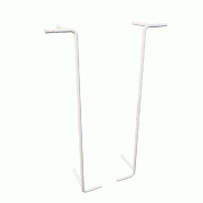 Montant perforé RUN avec fixation murale - L31,4xP23,2xH170cm - par 2 - blanc