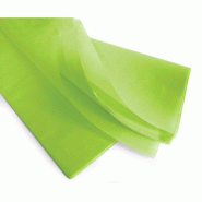 Papier de soie vert pomme 17g/m² 50x75cm - par 240 feuilles