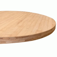 Plateau de table bambou Capri Ø60 - Plateau de table bambou Capri Ø60 -