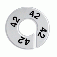 Séparateur de taille T42 - par 10 - Plastique blanc avec impression noire