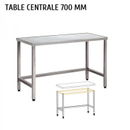 Table inox centrale largeur 700 mm mapal différentes longueurs - 81240
