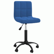 VidaXL Chaise pivotante de salle à manger Bleu Velours Modèle Évasion Design - 3087600