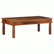 VidaXL Table basse 110x60x40 cm bois massif d'acacia Modèle Luna Moderne Plus - 4102368