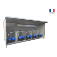 Abri pour veaux avec 5 places individuelles - COQUELIN BATIMENT Abri pour veaux avec 5 places individuelles - COQUELIN BATIMENT