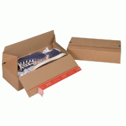 Boîte d'expédition antiforçage fond auto Eurobox L 39.4x19.4x8.7cm