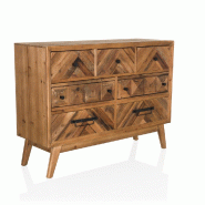 Buffet santjago wood xl HJH LIVING - marron bois massif 861000