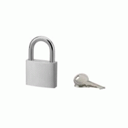 Cadenas à clé, extérieur, alu, 50mm, anse acier nickelé, 2 clés - Serrurerie de Picardie - gris 3150268281509 Cadenas à clé, extérieur, alu, 50mm, anse acier nickelé, 2 clés - Serrurerie de Picardie - gris 3150268281509