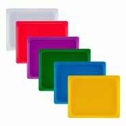 CAMBRO - 20PPCWSCT6C - (Lot de 6) Couvercle hermétique GN 1/2 (couleurs assorties) - (Récipients non inclus) - multicolore plastique polypropylène