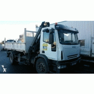 Camions iveco bi-benne eurocargo ml 180 e 24 k 4x2 gazoil euro 3 grue