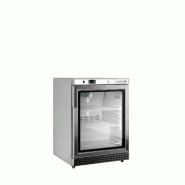 Congélateur vertical vitré UF200VSG (200 / 120L) Inox TEFCOLD