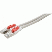 Cordon rj45 catégorie 6 s/ftp à verrouillage gris - 1 m 848936