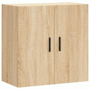 Helloshop26 - Armoire murale chêne sonoma 60 x 31 x 60 cm espace de rangement pratique style moderne en bois d'ingénierie chêne 02_0048816 - Bois m