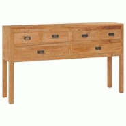 Helloshop26 - Buffet bahut commode armoire meuble de rangement organisateur cuisine salle de séjour salon 125 x 30 x 75 cm bois de 02_0029544 - 30002_0