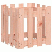 Helloshop26 - Jardinière bac lit surélevé plantes fleurs terrasse jardin avec design de clôture 40 x 40 x 40 cm Douglas massif 02_0038092 - 300021 Helloshop26 - Jardinière bac lit surélevé plantes fleurs terrasse jardin avec design de clôture 40 x 40 x 40 cm Douglas massif 02_0038092 - 300021