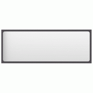 Helloshop26 - Miroir de salle de bain gris 100x1,5x37 cm aggloméré 02_0006928 - gris 3000374182729
