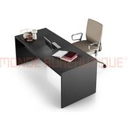 Italo - Bureau droit professionnel avec pieds bois - Épaisseur panneaux 25 mm - Monde bureautique Italo - Bureau droit professionnel avec pieds bois - Épaisseur panneaux 25 mm - Monde bureautique