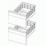 Kits tiroirs pour tables réfrigérées série 700  gamme afi - ozkt-2x1/2