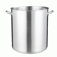 METRO PROFESSIONAL Marmite à soupe, acier inoxydable, Ø 50cm, 97 L, hauteur : 50 cm, induction - argenté inox 4067373668349 METRO PROFESSIONAL Marmite à soupe, acier inoxydable, Ø 50cm, 97 L, hauteur : 50 cm, induction - argenté inox 4067373668349