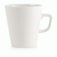 Mugs café Latte blancs Whiteware 440ml (lot de 6) - CHURCHILL - 5034414240382