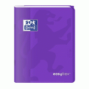 Oxford Lot de 10 Cahier EasyBook piqué 17x22, 96p./48 feuilles 90g/m², Séyès, coloris violet - 3020120119458