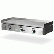 Plancha à gaz NOVO-SNACK rainurée en ACIER rectifié - L1000 | Mainho - NSRR100N