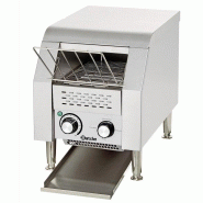 Toaster à convoyeur professionnel de petite taille - acier inoxydable - 75 à 150 toasts/heure Toaster à convoyeur professionnel de petite taille - acier inoxydable - 75 à 150 toasts/heure