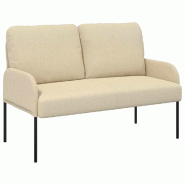 VidaXL Canapés avec coussin 110cm Crème Contreplaqué Modèle Toscane Pro - 42023452