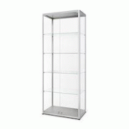Vitrine En Magasin De Verre Rectangulaire Double Porte 80 x 40 x 200 cm Vitrine En Magasin De Verre Rectangulaire Double Porte 80 x 40 x 200 cm