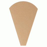 Cône crêpes The Pack carton nano micro 12x2,5x19cm couleur naturel - par 2000