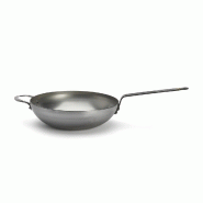 DE BUYER Wok bombé 32 cm + contre-poignée - Mineral B Element - 10-561732