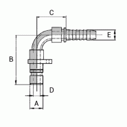 Embouts Weo Plug-in Mâle 90° - S 06 MWPI 10 90 - WPI-SWPM900410