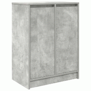 Helloshop26 - Armoire à chaussures avec 2 portes et 8 étagères 57 x 34 x 76 cm style moderne finition pratique en bois d'ingénierie 02_0051772 - B