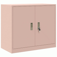 Helloshop26 - Armoire de rangement moderne design industriel bureau 80 x 40 x 70 cm avec portes verrouillables en acier laminé à 02_0054828 - acier