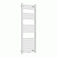 Helloshop26 - Radiateur sèche-serviettes chauffage salle de bain acier 120 x 50 cm blanc 03_0010415 - blanc 3000225212728