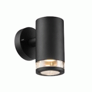 Nordlux Applique murale BIRK Single Aluminium Noir, H.17.2 - IP44 - GU10 / Extérieur - noir 5701581383388