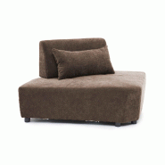 Oviala Business Fauteuil d'angle canapé modulable dossier ajustable 170 cm chocolat, L 170 x l 117 x h 82 cm Oviala - marron polyester 115450 Oviala Business Fauteuil d'angle canapé modulable dossier ajustable 170 cm chocolat, L 170 x l 117 x h 82 cm Oviala - marron polyester 115450