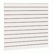 Panneau rainuré R10 L120xP120cm épaisseur 18mm - blanc 9003