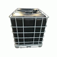 PLAST'UP ROTOMOULAGE Cuve de stockage 1000l ibc neuve grillage opaque noire bouchon diamètre 22 cm - GRIS - gris 0727156537234