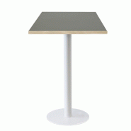 RestooTab - Mange-debout Rome blanc 60x60cm verde comodoro fenix chants couleur bois - vert Bois manufacturé TB-ROMFF1-6060M-VER.CO-BOI