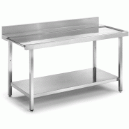 Tables inox murales d'entrée-sortie pour lave-vaisselle P 750 - 1600