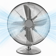Ventilateur De Table En Métal 30 Cm – Inox - 8056159220815