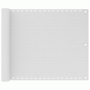 VidaXL Écran de balcon Blanc 75x500 cm PEHD Modèle Sunline Pro - 310862