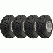 18x6.50-8 Tondeuse à gazon Pneus sur jantes 4 plis Wanda P332 4x4" jante PCD (Lot de 4) 18x6.50-8 Tondeuse à gazon Pneus sur jantes 4 plis Wanda P332 4x4" jante PCD (Lot de 4)