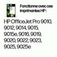 963 Pack de 4 cartouches d'encre Noir/Cyan/Magenta/Jaune authentiques_0